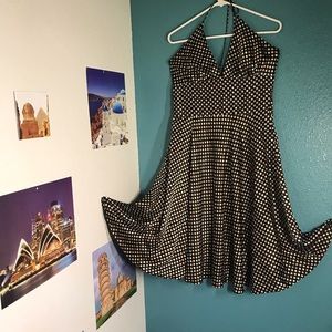 Alyn Paige Marilyn Monroe Style Polka Dot Dress